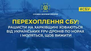 Перехоплення СБУ: окупанти на Харківщині ховаються від FPV-дронів по норах і моляться, щоб вижити