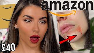 Trying CRAZY CHEAP Amazon makeup kits (the last one burnt my skin )