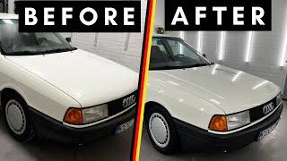 Audi 80 First Exterior Detail in 37 Years! Satisfying ASMR Car Detailing