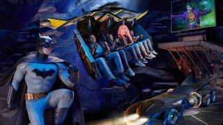 Batman: Knight Flight 3D  ride at Warner Bros. World Abu Dhabi low light {4K}