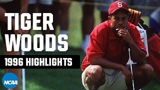 Tiger Woods highlights from 1996 NCAA golf title