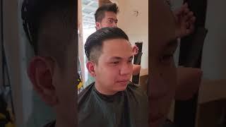Cutting Hair by Malaysian Barberman 