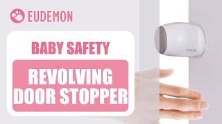 EUDEMON Baby Safety Revolving Door Stopper Finger Pinch Guard Installation & Use