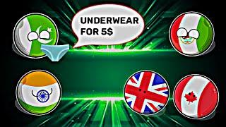 PAKISTAN Started An Underwear Business [SUPER FUNNY]️ || CORONA GOT VIOLATED#shorts #countryballs