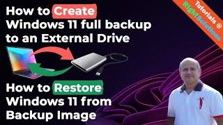 How to Create Windows 11 FULL BACKUP to an External Drive and How to Restore