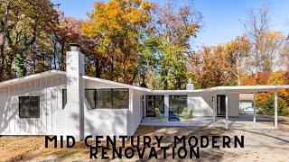 Inside look at a MID CENTURY MODERN renovation for under 500k.