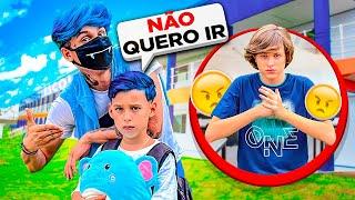 PRIMEIRO DIA DE AULA DO MEU IRMÃO! *E ele já arrumou briga na escola