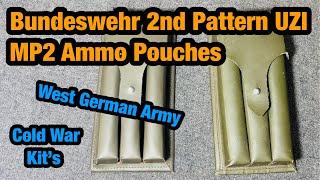 Bundeswehr West German Army 2nd Pattern MP2 UZI Ammo Pouches ￼
