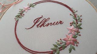 NAKIŞ İLE İSİM NASIL YAZILIR? "İLKNUR"  | How to write a name with embroidery?