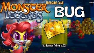 BUG TO GET TICKETS!  Monster Legends