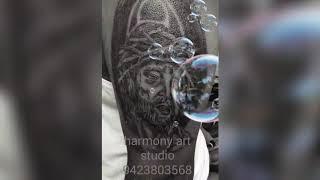 Jesus tattoo harmony art studio kolhapur