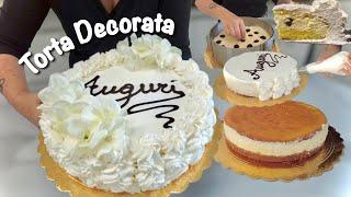 DECORATED CAKE for special occasions Sponge cake with ONLY 3 EGGS Tutorial