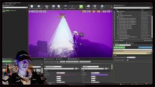 How to create custom controlled light beams in Unreal Engine