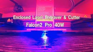 【驚愕の切断力】レーザー彫刻機、木材バッサリ切断！！Creality  Falcon2 Pro 40W Enclosed Laser Engraver & Cutter【DIY】レーザーカッター