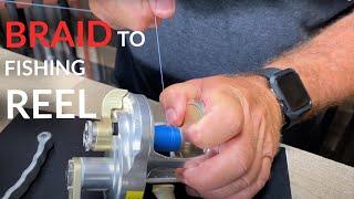 How to Tie Braid On Fishing Reels | Fishing Tutorial