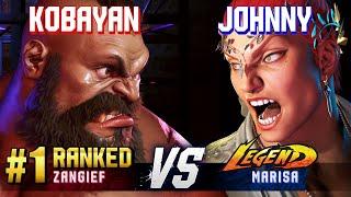 SF6 ▰ KOBAYAN (#1 Ranked Zangief) vs JOHNNY (Marisa) ▰ High Level Gameplay