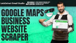 How to Scrape Extract Email from Google Map | Google Business Directory |  Lets Extract Email Studio