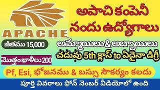 Apache & Havells Company Nandu Udyogaavakaasalu - Male And female Jobs - 5Th To Any Degree Jobs