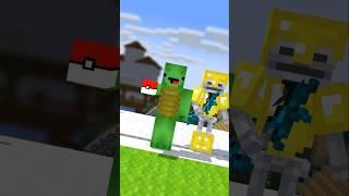 Mikey Defeats Mega Golem #minecraft #trending #minecraftshorts