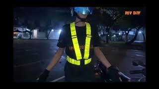 MY DIY REFLECTIVE SAFETY BELT VEST FLUORESCENT GREEN NIGHT VISIBILITY BELT TYPE / KESELAMATAN VEST