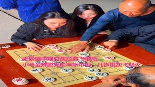 王铁锤中炮对战经典飞相局，小马金蝉脱壳中卒斩中相，几步棋灰飞烟灭