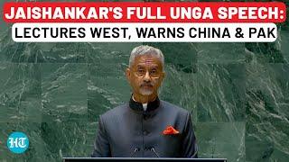 Jaishankar UNGA Full Speech: Schools West; Warns China-Pakistan; Talks Israel-Gaza, Russia-Ukraine