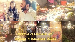 Meet quratulain at jashan e baharan 2023/ jillani park lahore vlog