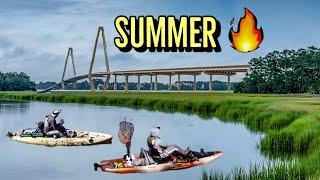 Summer inshore saltwater kayak fishing w/ Make Time for Fishing!