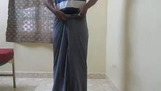 How to wear a handloom lungi in Tamilnadu style