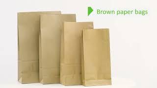 Eco-friendly Packaging: Brown Paper Bags ️ #sustainable #packaging