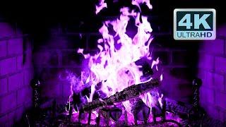  PURPLE FIREPLACE 4K Ultra HD