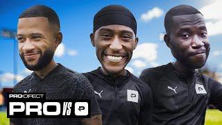 MEMPHIS DEPAY is on a DIFFERENT LEVEL  But can he beat FILLY & HARRY PINERO?  | PRO VS PRO:DIRECT