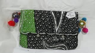 Ethnic Indian handmade beautiful lahenga clutch bag collection ||