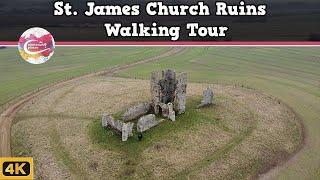 ST. JAMES CHURCH RUINS  |  A "HILLTOP" RUIN in NORFOLK?  Time Team Discoveries & More | Walking Tour