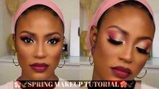 FULL FACE MAKEUP TUTORIAL || COLORFUL SPRING MAKEUP TUTORIAL #beginnerfriendly #woc #poc