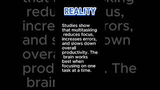  Does multitasking make us more productive? #shorts