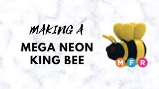 Making a MEGA NEON King Bee! | Roblox | Daeillumina