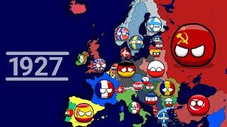History of Europe (1900-2023) Countryballs