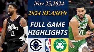 LA Clippers vs Boston Celtics Game Highlights  | Nov 25, 2024 | NBA TODAY