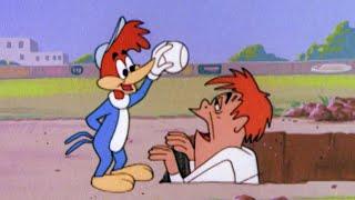 Woody's Foul Ball | Classic Episodes Marathon | Woody Woodpecker