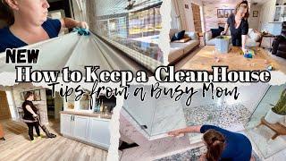 How to keep your house CLEAN (Tips from a busy mom) house cleaning motivation ~ clean with me
