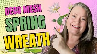 Deco Mesh Spring Wreath Adorable Dollar Tree Spring Deco Mesh Wreath For Your Front Door Spring DIY