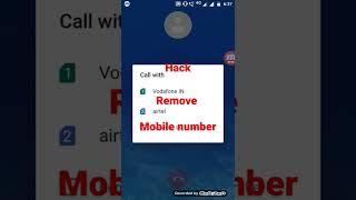 Hack Remove mobile number