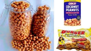 Perfect Coated Peanuts | commercial Coated Peanut Recipe | Nigerian Burger Snack