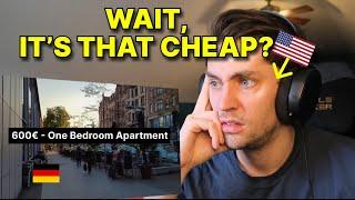 American reacts to Cost to live in GERMANY vs AMERICA