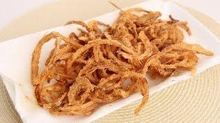 French Fried String Onions Recipe - Laura Vitale - Laura in the Kitchen Episode 665