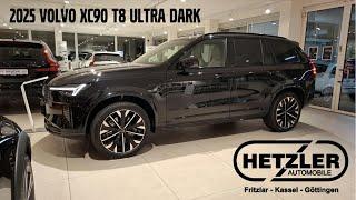 2025 Volvo XC90 T8 Ultra Dark AWD Plug-in Hybrid Facelift Walkaround 4K Onyx Black 7 Seats New Car