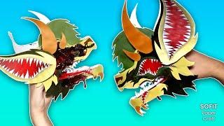 How to make an Dragon "Poison Ivy" out of paper on my hand. / Sofit PaperCraft / DIY