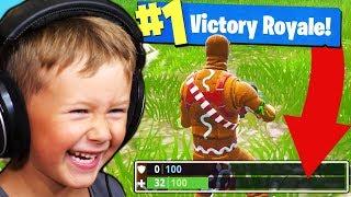 CAN A 5YR OLD WIN A GAME OF FORTNITE?