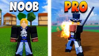 Blox fruits, Noob To Pro as Sabo but all NPCs are Alive